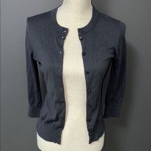 J. Crew Classic charcoal grey Women's cardigan